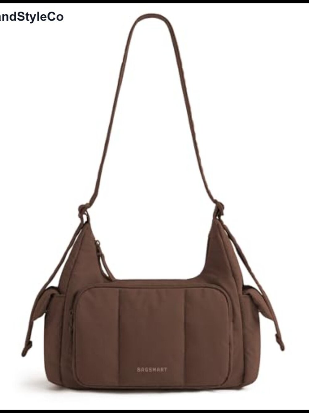 Waterproof Nylon Puffer Crossbody Bag with Adjustable Strap Fits iPad